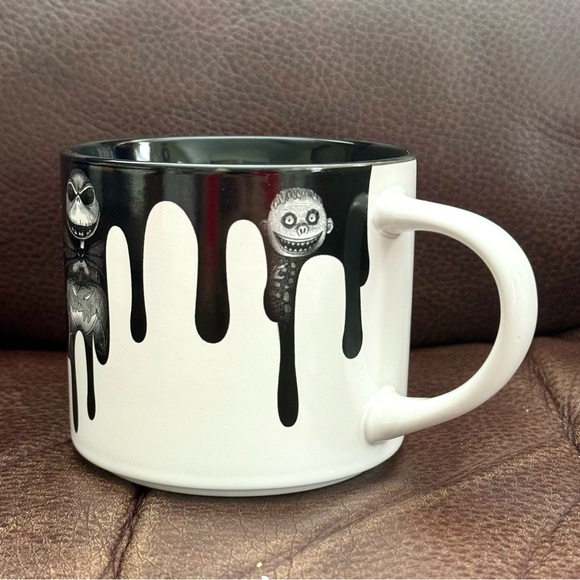 Disney Nightmare Before Christmas Black Drip Ceramic Mug - Jack Sally Oogie - Picture 2 of 9